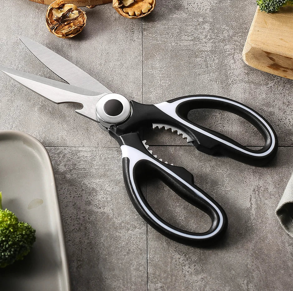 Kitchen Scissors Chicken Bone Scissors with Cover Stainless Steel