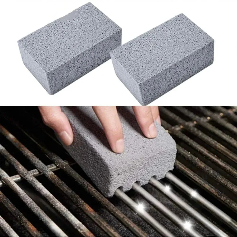 BBQ Grill Cleaning Brick Block Barbecue Cleaning Stone Racks Stains Grease BBQ Tools Outdoor Kitchen Oil Stain Cleaning Brush