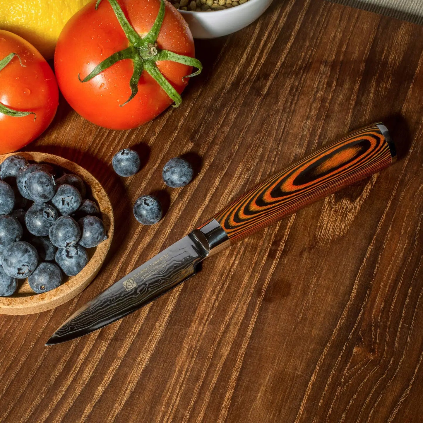 Damascus Kitchen Knives Tanto Fruit Santoku 67 Layers Knives Utility Handmade Chef Knife Japanese Vg10 Facas De Cozinha
