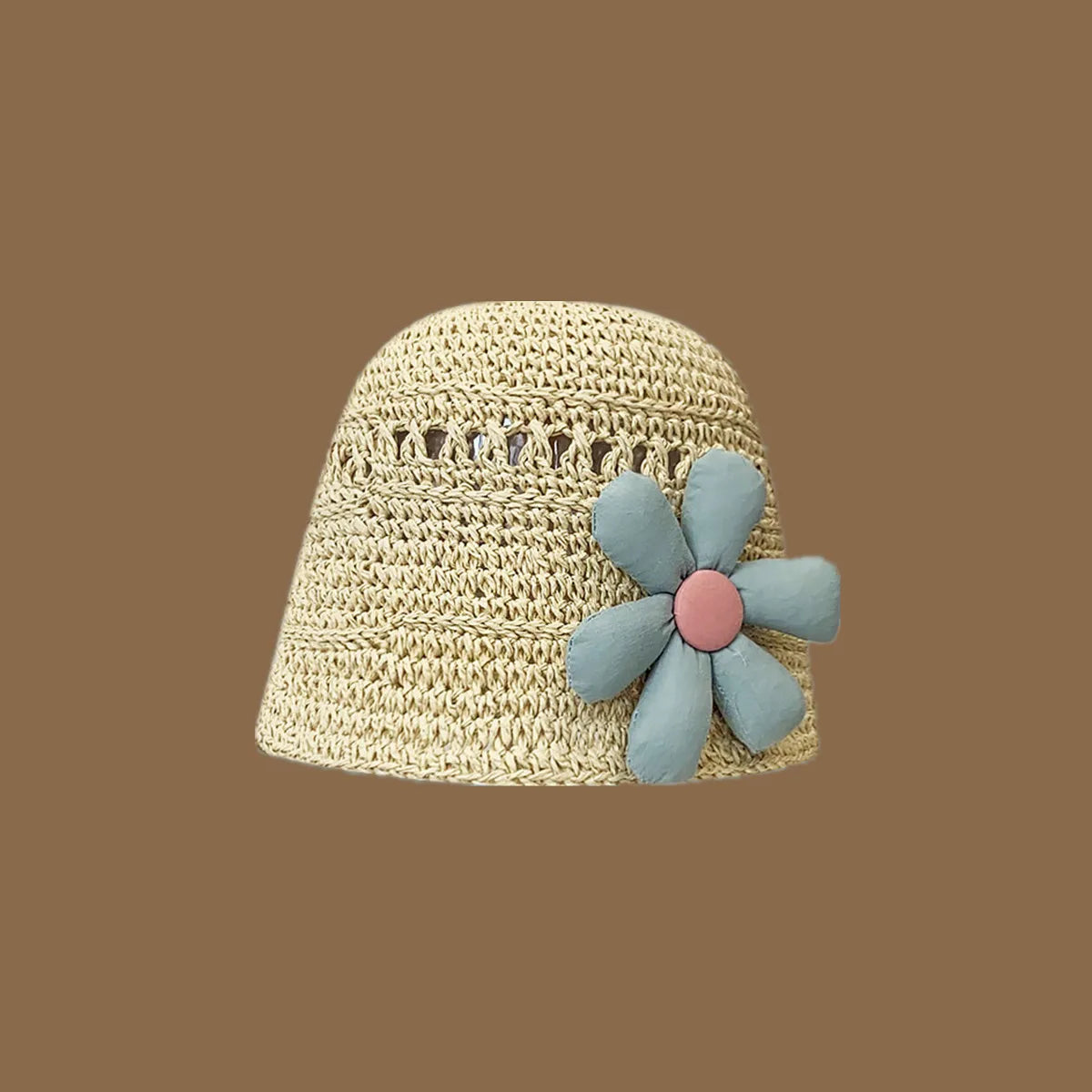 Korean Handmade Straw Hat For Women, Japanese Small fresh Sunshade Hat For Spring And Summer Outings, Sunscreen Hat