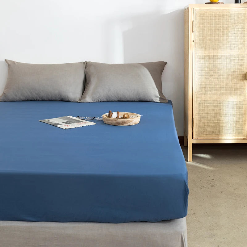 Brushed Fitted Sheet with Elastic Bands Non Slip Adjustable Mattress Covers Bed Cap /Bed Spread /Bedsheet Single Queen King Size