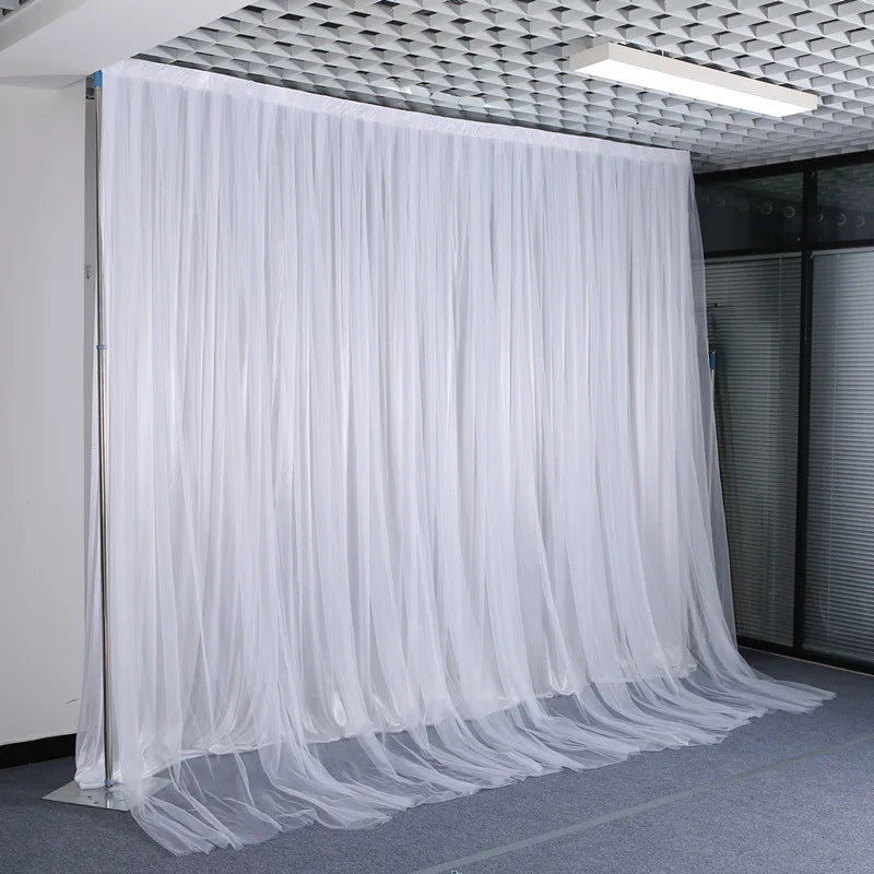 Backdrop Curtains for Parties, Sheer Backdrop Curtain Wedding Photo Backdrop Drapes for Baby Shower Photography Birthday Party
