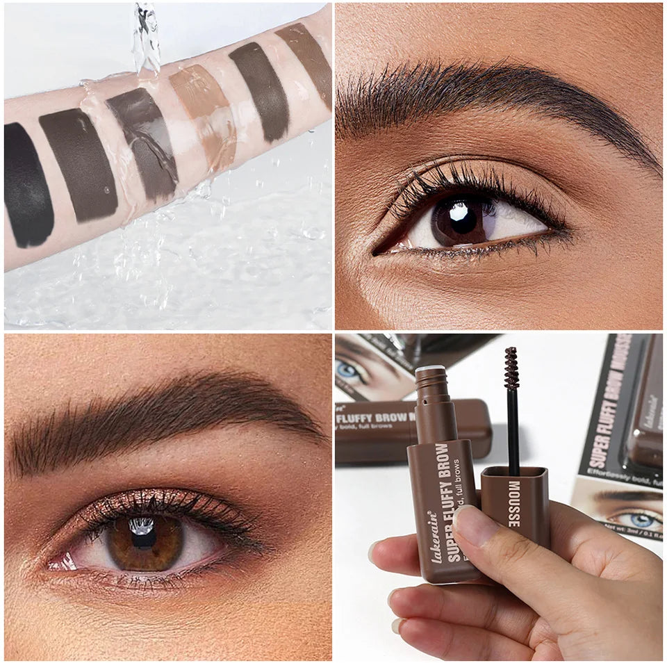 Superfluff Volumizing Brow Mousse Eyebrow Gel Thick Eyebrows Tint Tinted Brow Gel Multiple Color Long-Lasting Waterproof Makeup