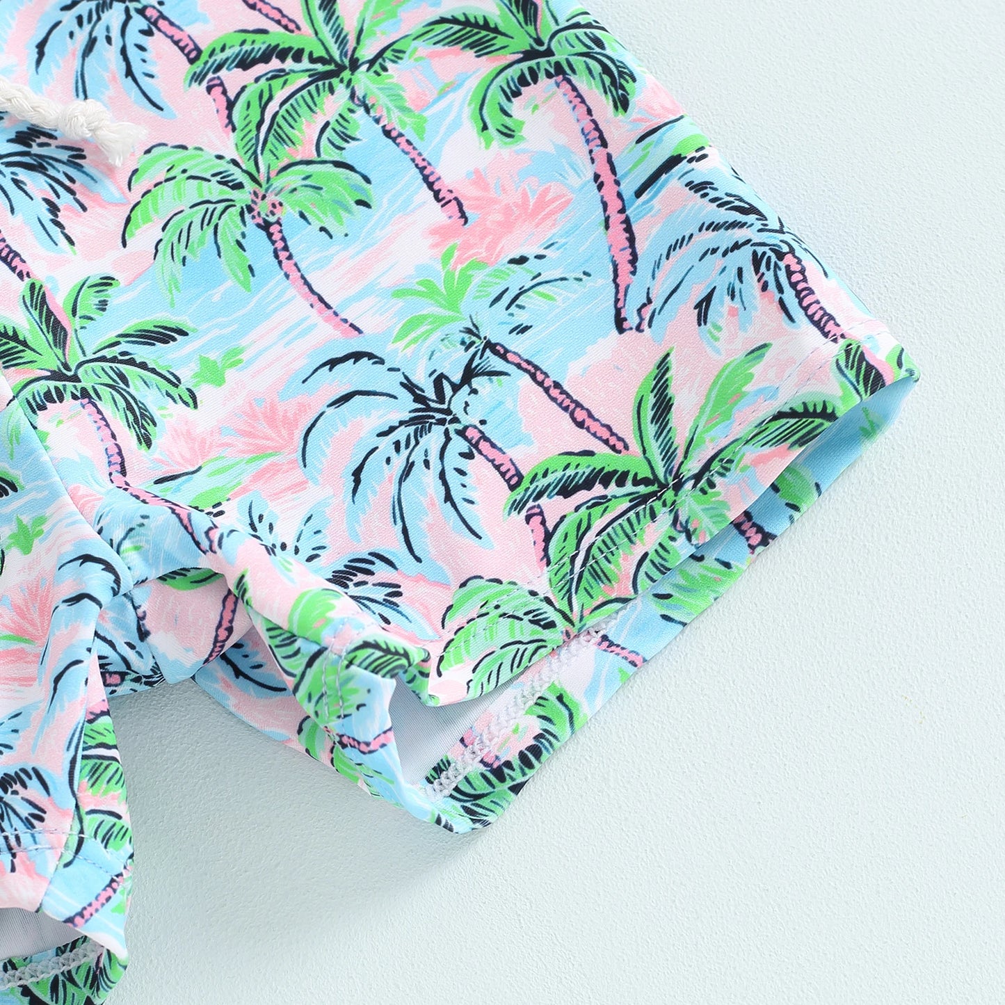 Summer Toddler Boys Swim Trunks Bathing Suit Dinosaur/Plaid/Turtle Print Elastic Drawstring Board Shorts Swimwear Beach Shorts