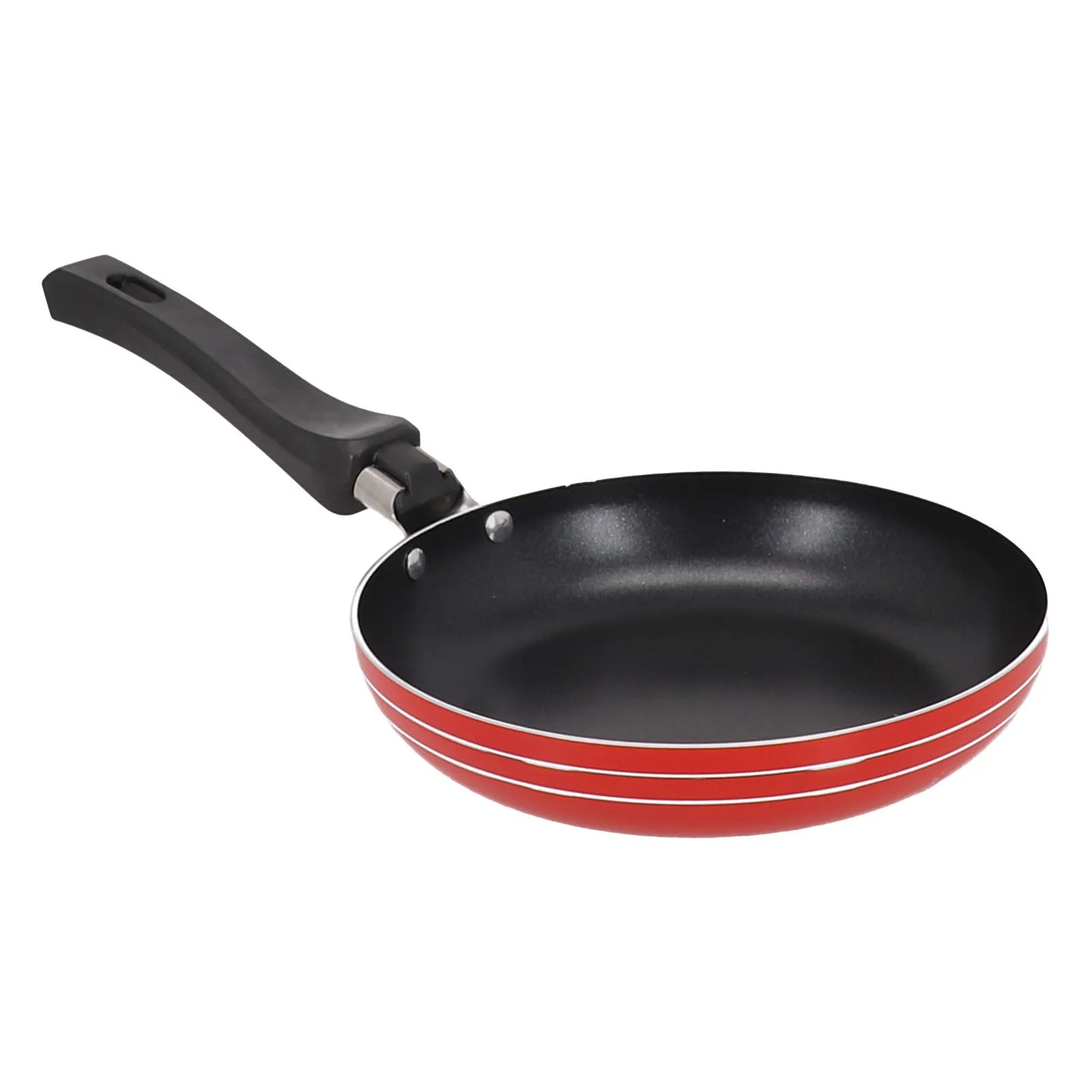 1 Pcs Frying Pan 18CM Frying Pan Non-Stick Steel Frypan Pot Saucepan Random Color For Cookware Kitchen Dining Bar