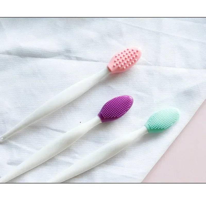 1PC Beauty Skin Care Wash Face Silicone Brush Exfoliating Nose Clean Blackhead Removal Brushes Tools With Replacement Head
