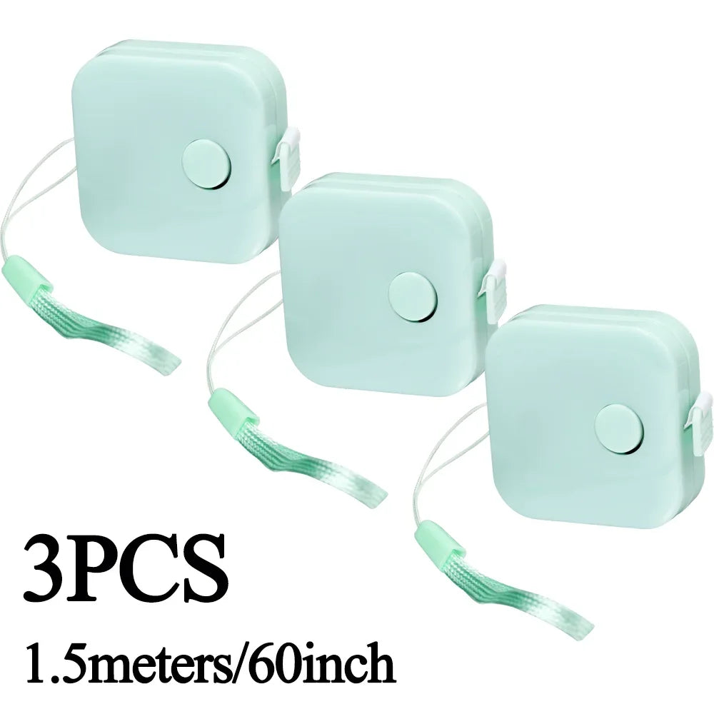 Double Scale Ruler Plastic Roll Tape Mini Tape Measure Accurate Measurement for Weight Loss Body Measurement Sewing Tailor Craft