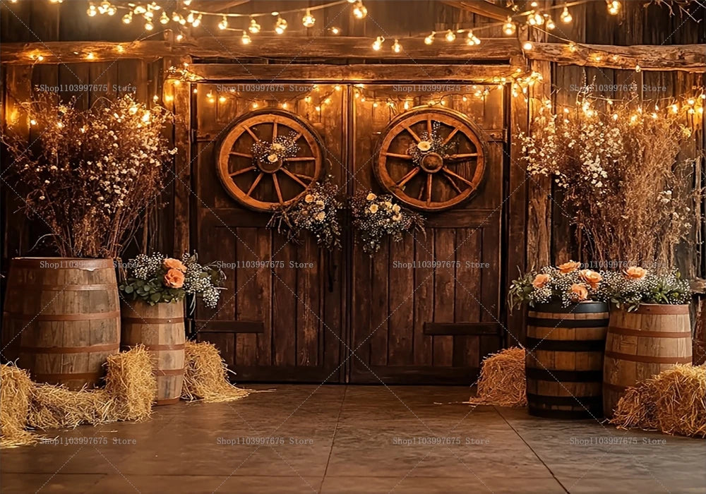 Mr & Mrs Rustic Wooden Backdrop Wedding Bridal Shower Bachelorette Party Decirations Photography Background Photo Booth Props