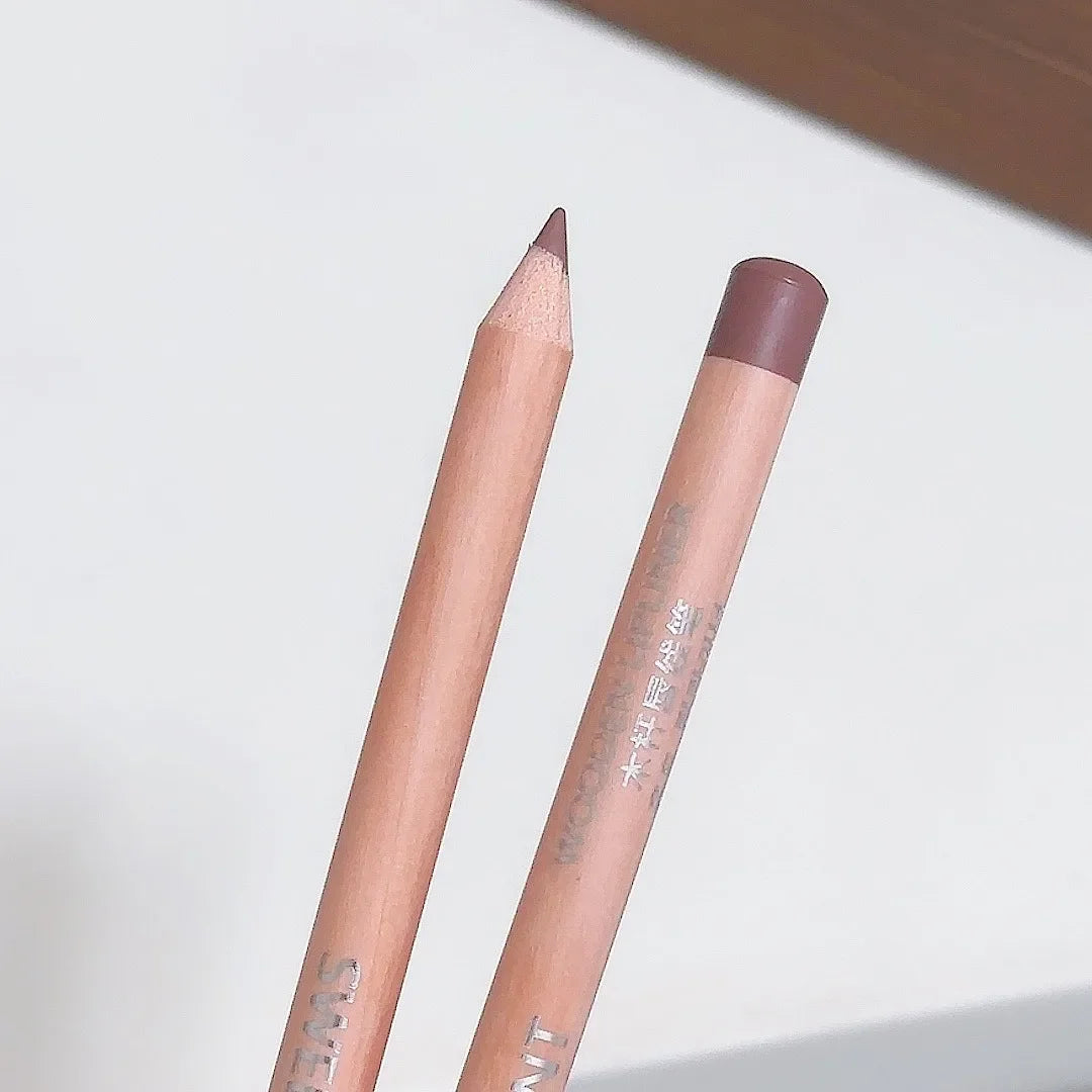 Bean Paste Pink Lip Liner Pen Professional Lip Liner Pencil Velvet Matte Lip Non-stick Cup Nude Lipstick Pen Contour Line Makeup