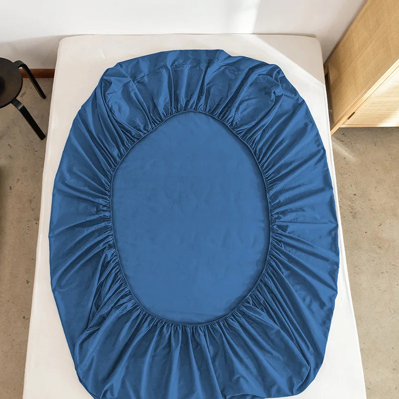 Brushed Fitted Sheet with Elastic Bands Non Slip Adjustable Mattress Covers Bed Cap /Bed Spread /Bedsheet Single Queen King Size
