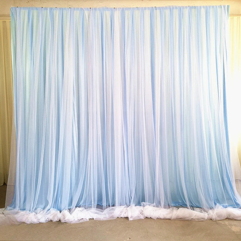 Backdrop Curtains for Parties, Sheer Backdrop Curtain Wedding Photo Backdrop Drapes for Baby Shower Photography Birthday Party