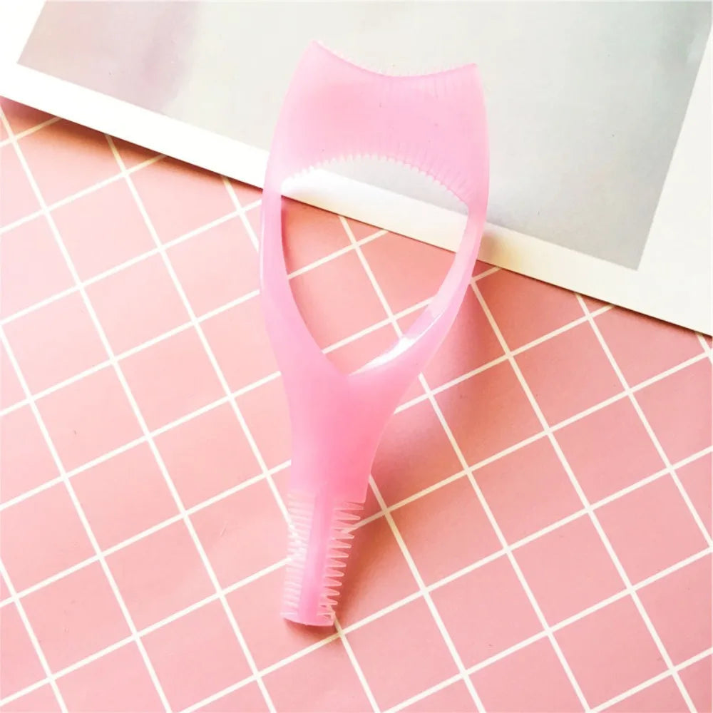 Eyeliner Assistant 3-In-1 Eyelash Comb Template Protect Eyes Crystal Mascara Shield Guide Cosmetic 3 In1 Eyelashes Tools