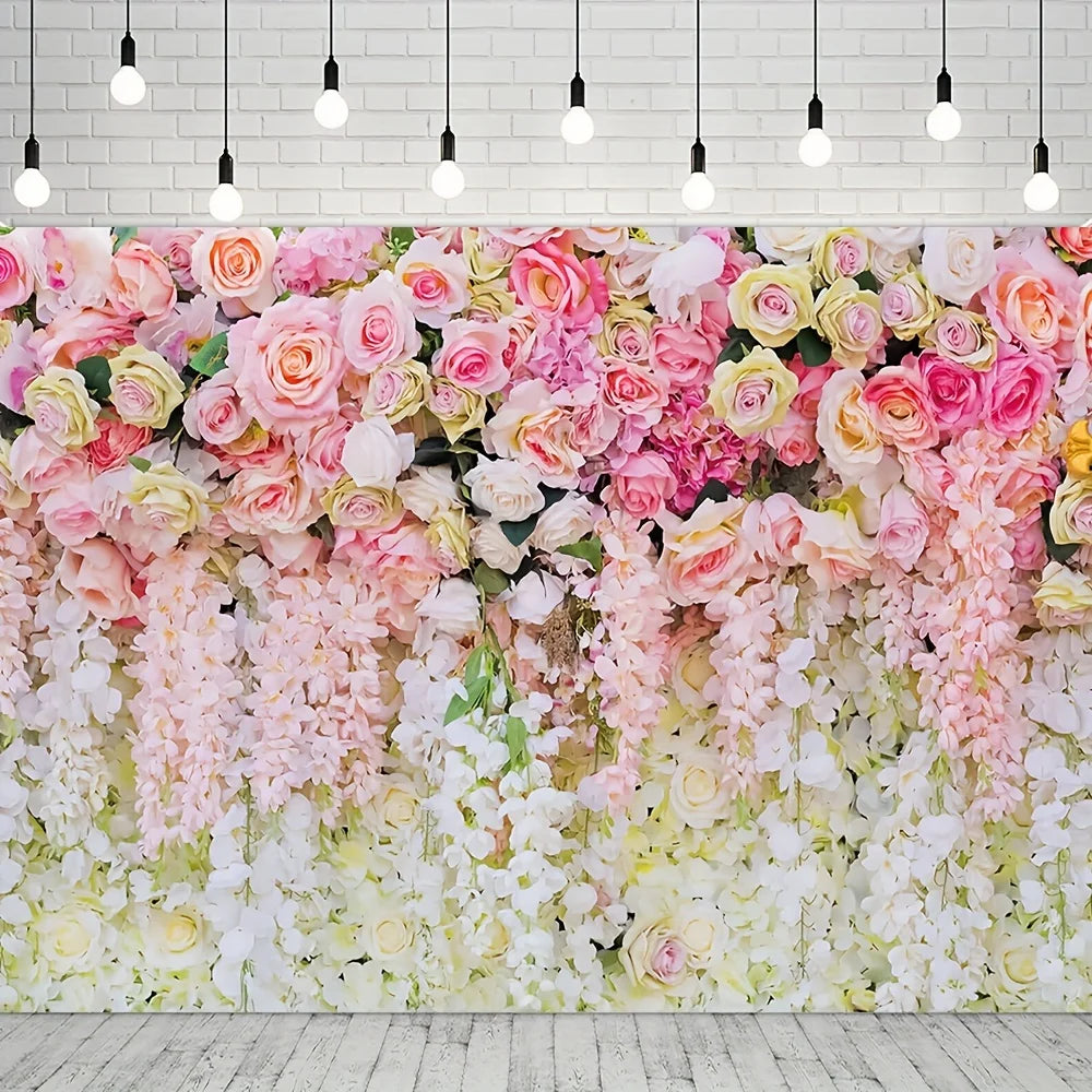 Wedding Background Banner Wedding Ceremony Photo Flower Sea Background Proposal Wedding Bridal Shower Flower Photography Props