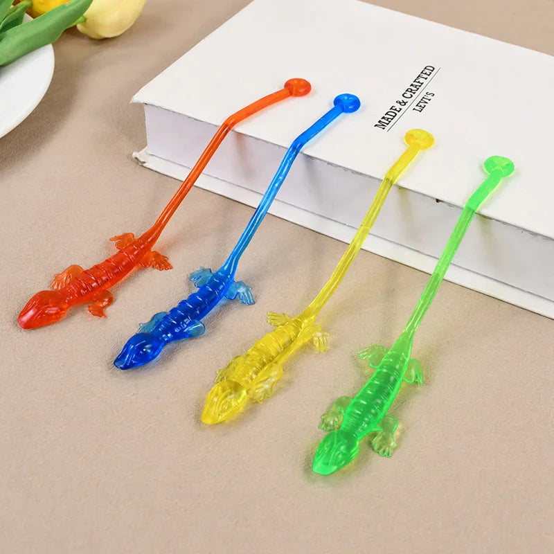 10/20/30Pcs Sticky Climbing Lizard Kids Birthday Party Favors Goodie Filler Pinata Toys School Prizes Halloween Christmas Gift