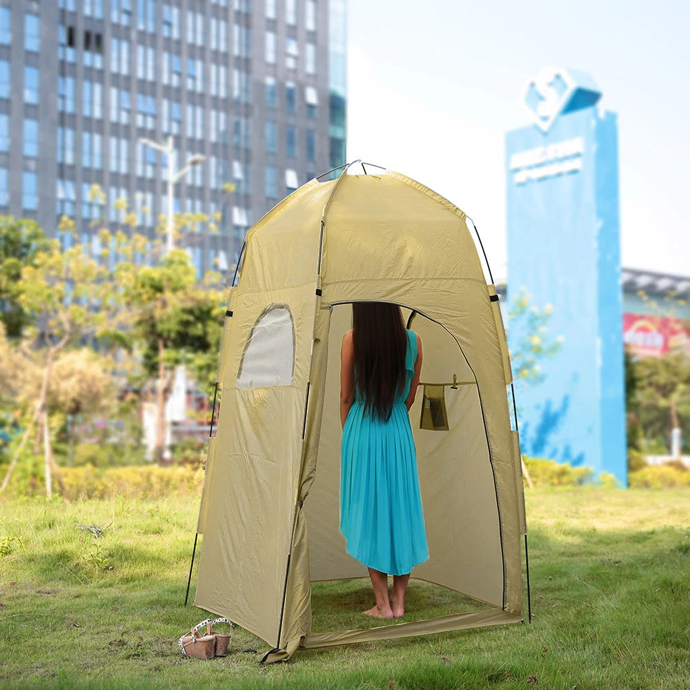 Portable Outdoor Shower Bath Changing Fitting Room Tent Shelter Camping Beach Privacy Toilet
