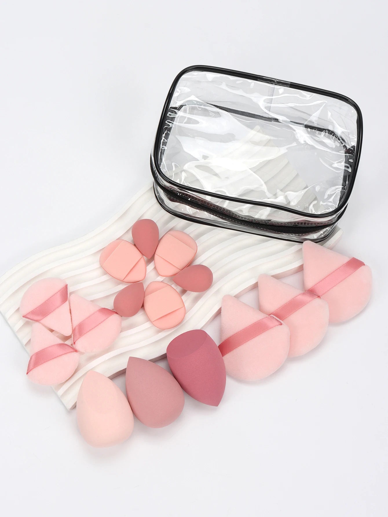 Mountain Raspberry 15-16-19-20 Pieces Set, Multi-Functional Makeup Tool, Which Becomes Larger When Exposed to Water, Dry and Wet