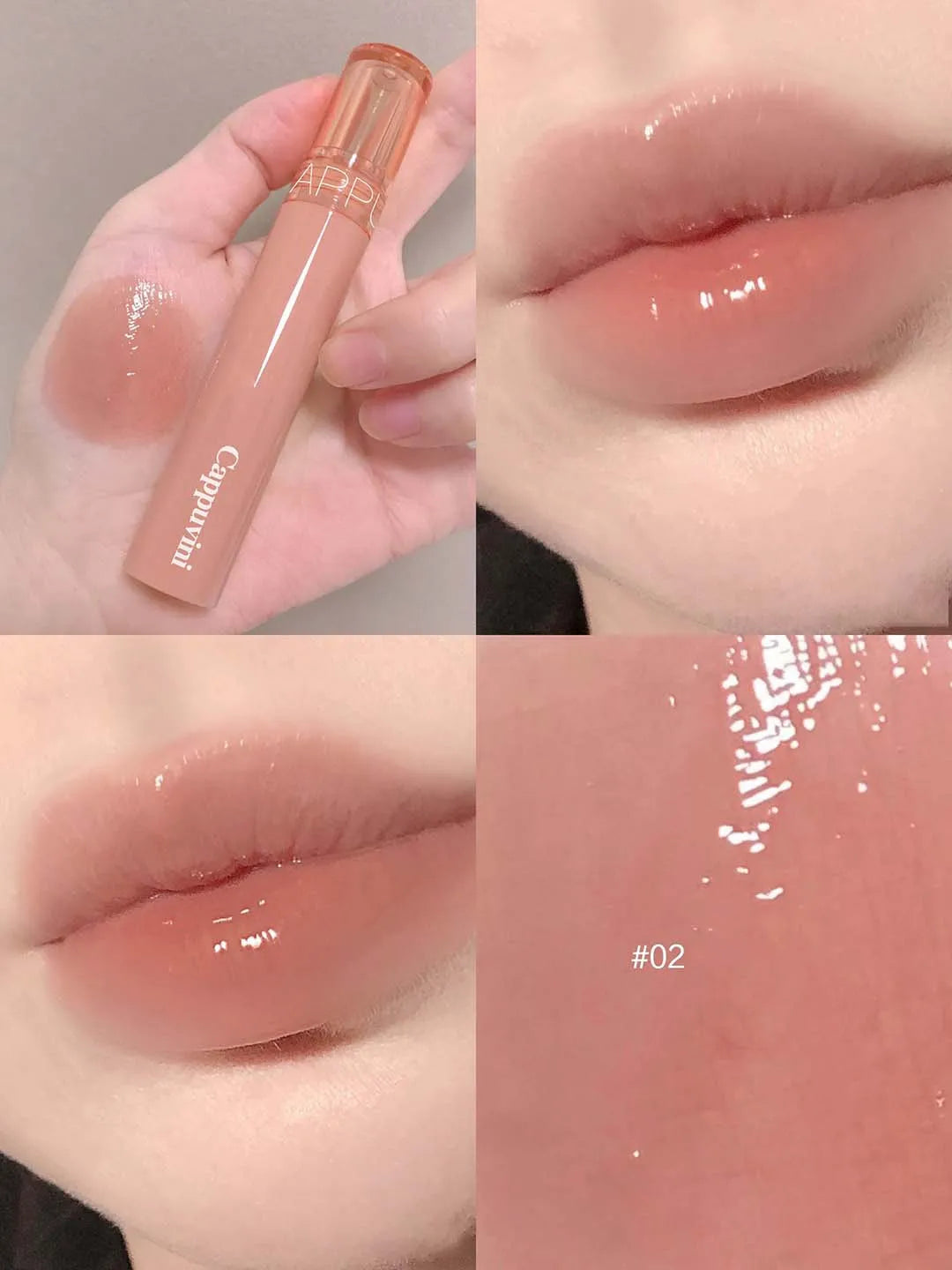 Soft Candy Jelly Mirror Lip Glaze Water Gloss Juice Lip Gloss Long Lasting Moisturizer Water Light Lipstick Waterproof Cosmetics