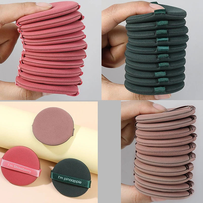 20pcs Strawberry Cosmetic Sponge Puff Double Side Soft Beauty Makeup Air Cushion Puffs Dry and Wet Use BB Cream Cosmetics Tools