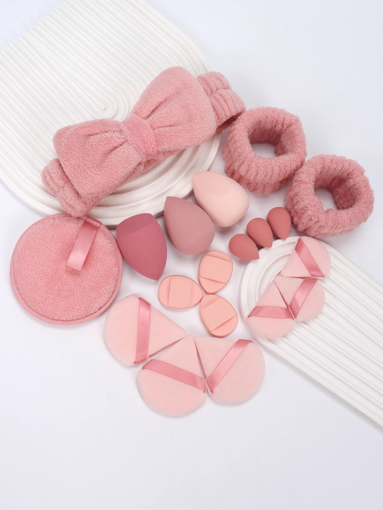 Mountain Raspberry 15-16-19-20 Pieces Set, Multi-Functional Makeup Tool, Which Becomes Larger When Exposed to Water, Dry and Wet