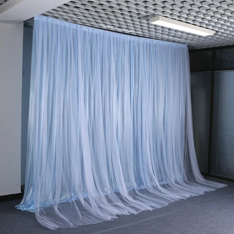 Backdrop Curtains for Parties, Sheer Backdrop Curtain Wedding Photo Backdrop Drapes for Baby Shower Photography Birthday Party