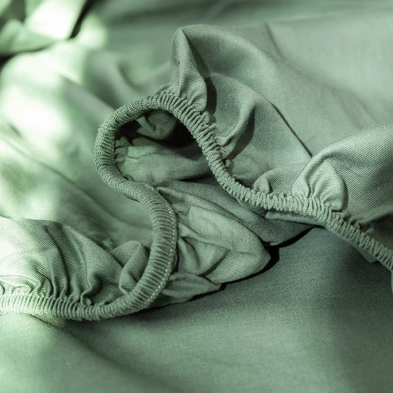 Brushed Fitted Sheet with Elastic Bands Non Slip Adjustable Mattress Covers Bed Cap /Bed Spread /Bedsheet Single Queen King Size