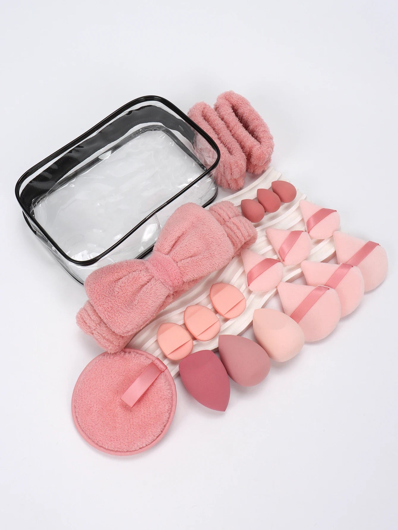 Mountain Raspberry 15-16-19-20 Pieces Set, Multi-Functional Makeup Tool, Which Becomes Larger When Exposed to Water, Dry and Wet