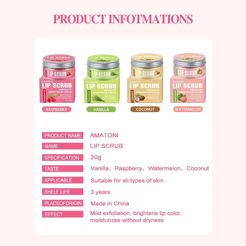 Dual Effect Lips Scrub Mask Fruit Flavor Lip Scrub Moisturizing Nourishing Exfoliating Dead Skin Makeup Reduce Lips Fine Lines