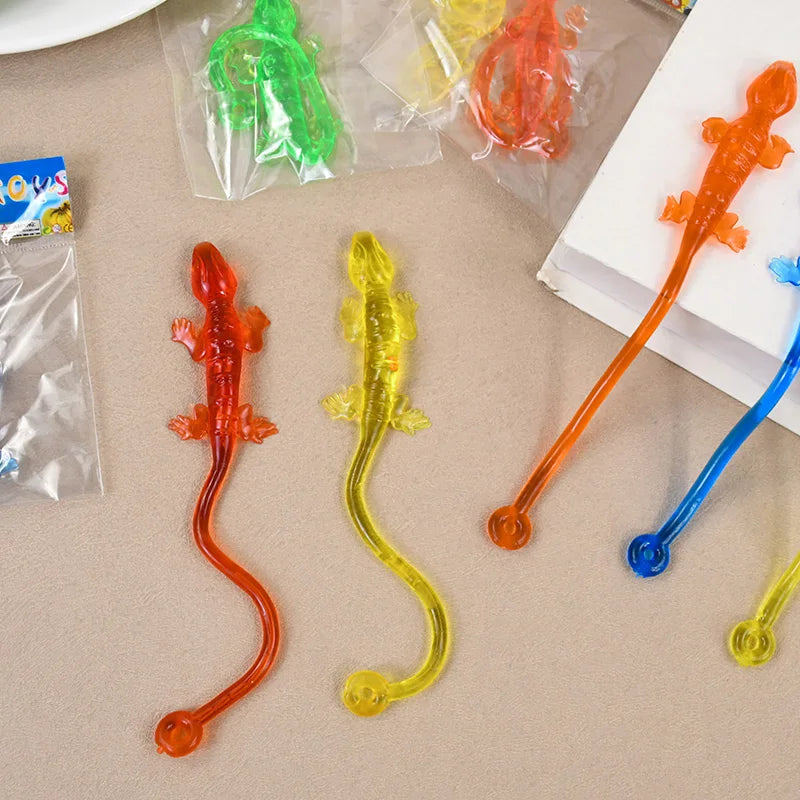 10/20/30Pcs Sticky Climbing Lizard Kids Birthday Party Favors Goodie Filler Pinata Toys School Prizes Halloween Christmas Gift