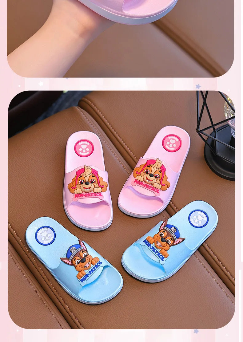 Authentic PAW PATROL Children's Slippers Boys Girls Summer Non-slip Beach Shoes Indoor Bathroom Slippers