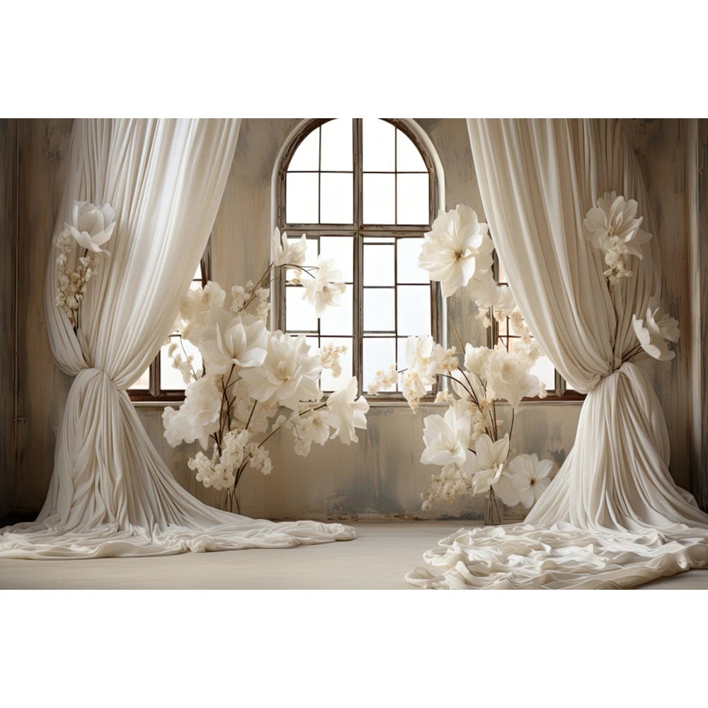 Fantasy Wedding Backdrops Abstract Flower Wall Photocall Girl Birthday Decoration Photography Adult Newborn Portrait Backgrounds