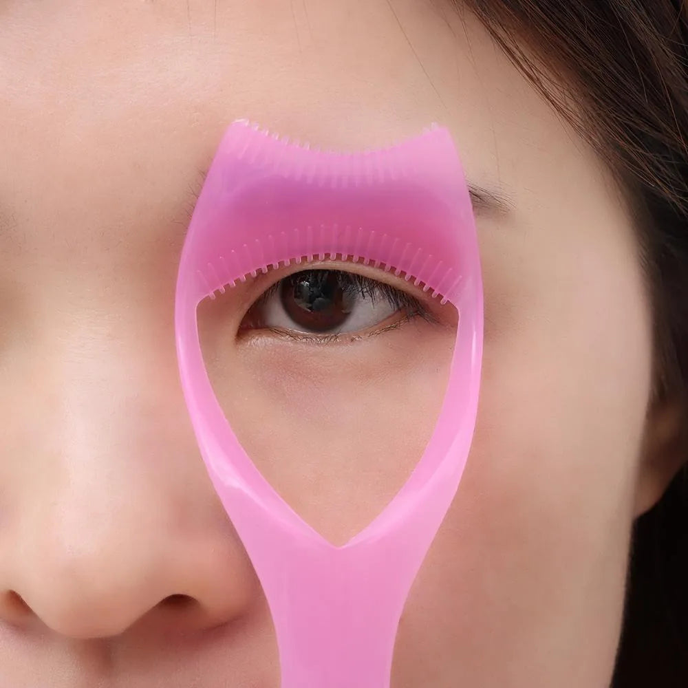 Eyeliner Assistant 3-In-1 Eyelash Comb Template Protect Eyes Crystal Mascara Shield Guide Cosmetic 3 In1 Eyelashes Tools