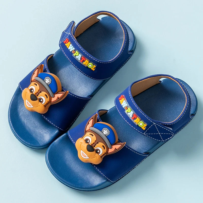 PAW PATROL genuine boys and girls sandals summer new children's beach shoes non-slip soft sole light sandals