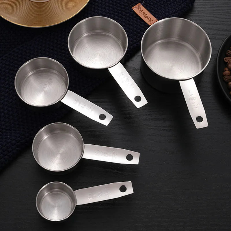 8/10/11Pcs Stainless Steel Measuring Cups and Spoons Coffee Powder Spoon Tablespoons Kitchen Baking Accessories Pastry Tools