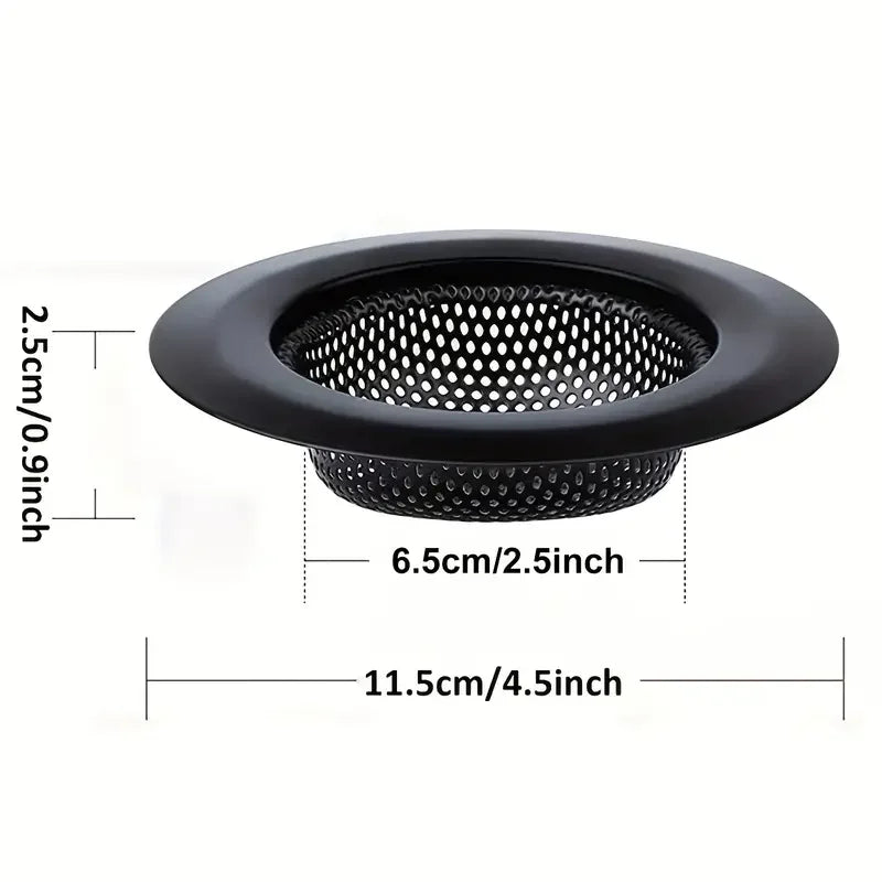 2Pcs Kitchen Sink Filter Stainless Steel Mesh Sink Strainer