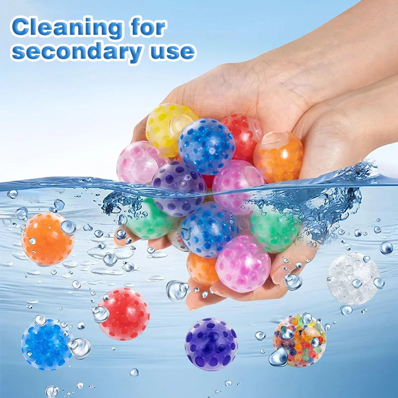 5/10/20pcs 3.5cm Squeeze Ball Soft Rubber Grape Ball Stress Relief Sensory Toy Kids Birthday Party Favors Pinata Filler Gifts