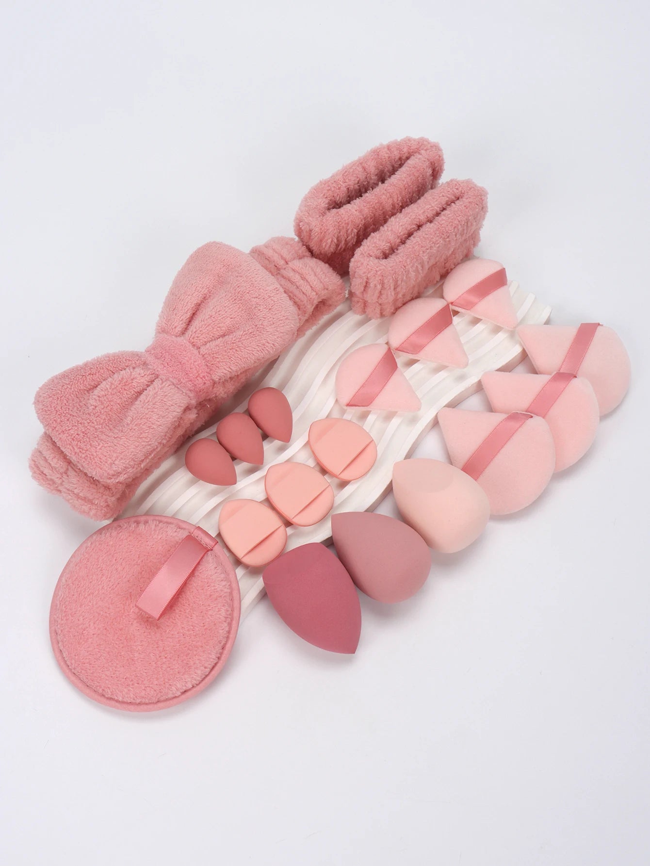 Mountain Raspberry 15-16-19-20 Pieces Set, Multi-Functional Makeup Tool, Which Becomes Larger When Exposed to Water, Dry and Wet