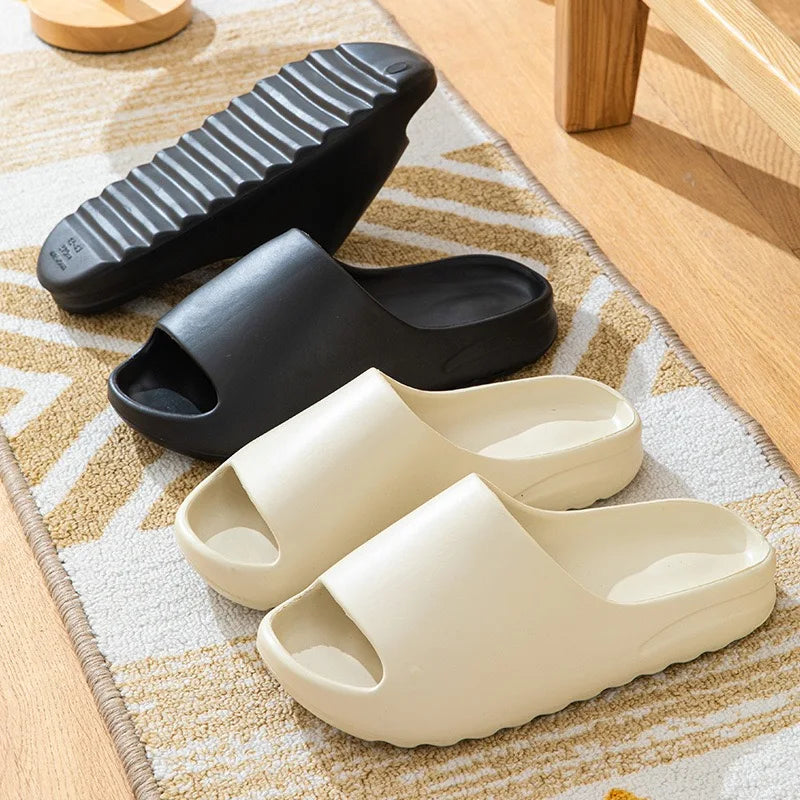 Men's and Women's Casual Slippers Thick-Soled Wear-Resistant Non-Slip Heightening Comfortable Soft Casual Beach Sandals