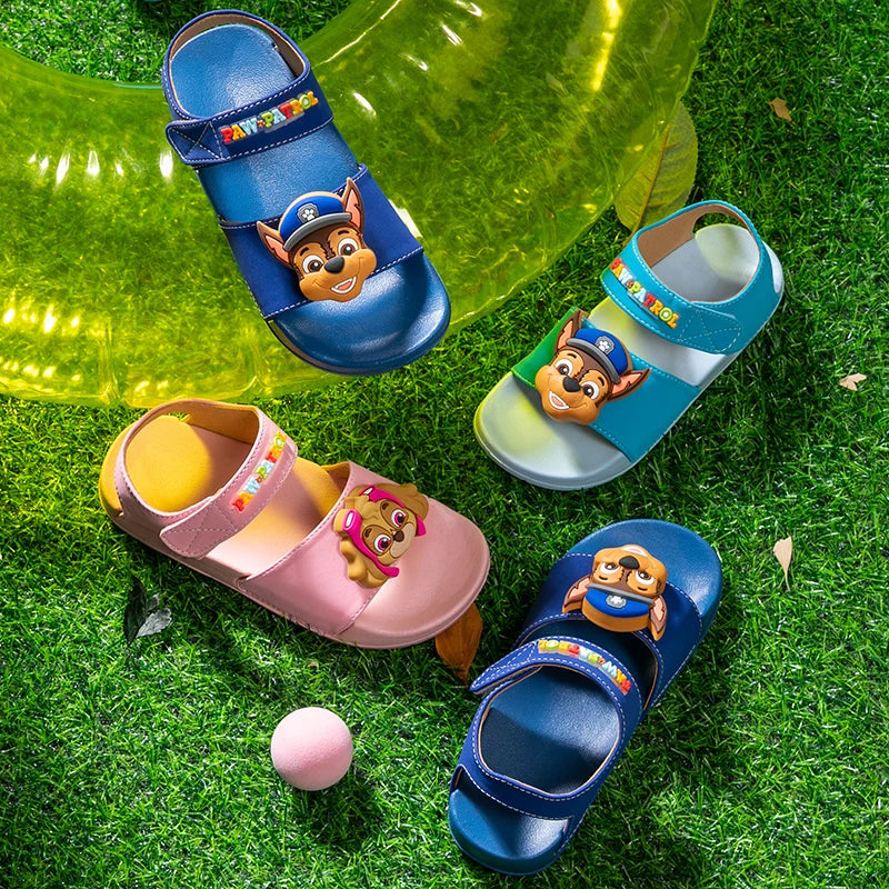 PAW PATROL genuine boys and girls sandals summer new children's beach shoes non-slip soft sole light sandals