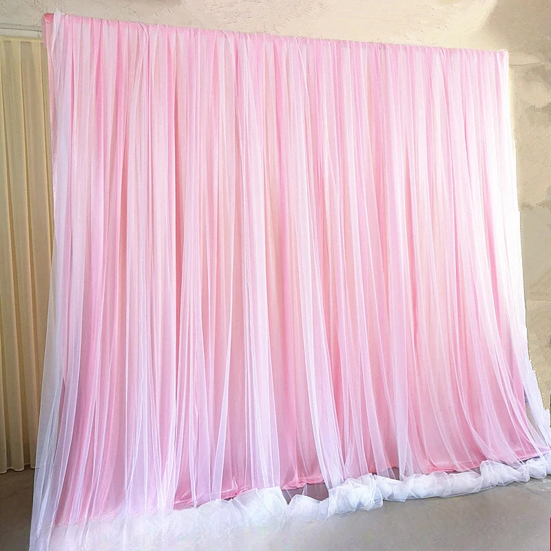 Backdrop Curtains for Parties, Sheer Backdrop Curtain Wedding Photo Backdrop Drapes for Baby Shower Photography Birthday Party