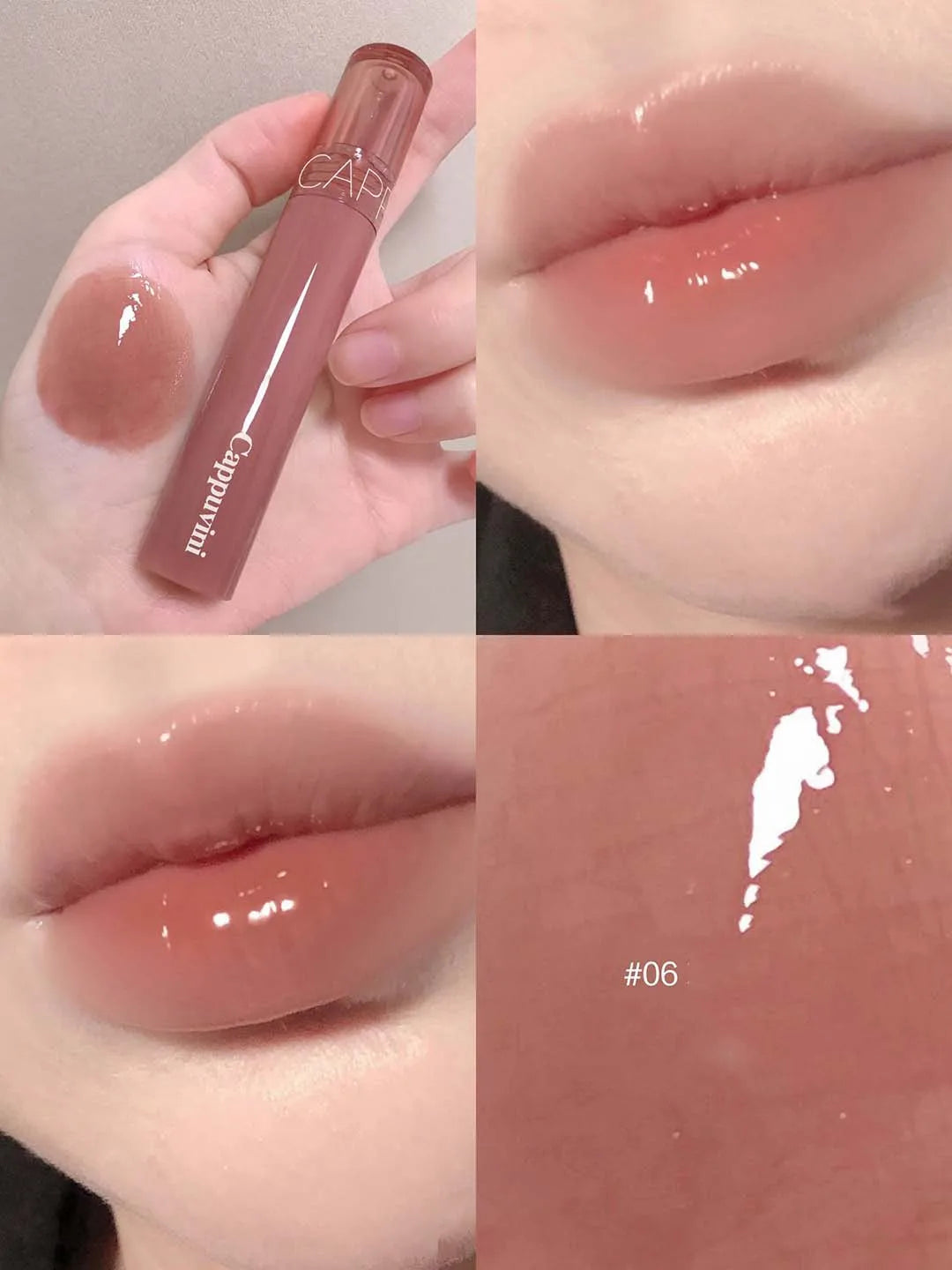 Soft Candy Jelly Mirror Lip Glaze Water Gloss Juice Lip Gloss Long Lasting Moisturizer Water Light Lipstick Waterproof Cosmetics