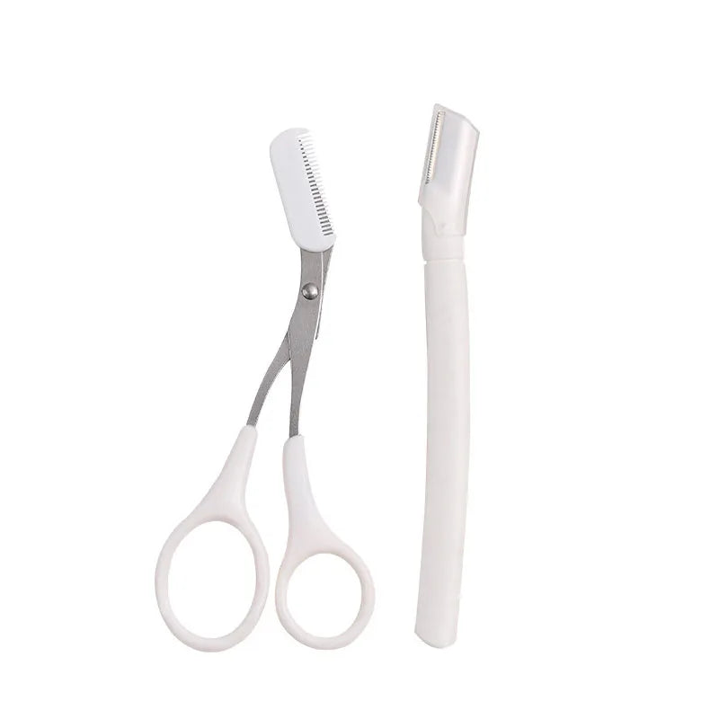 Karsyngirl 2/3Pcs Women Eyebrow Trimmer Women Facial Epilator Eyebrow Hair Remover Stainless Steel Eyebrow Razor Beauty Tools