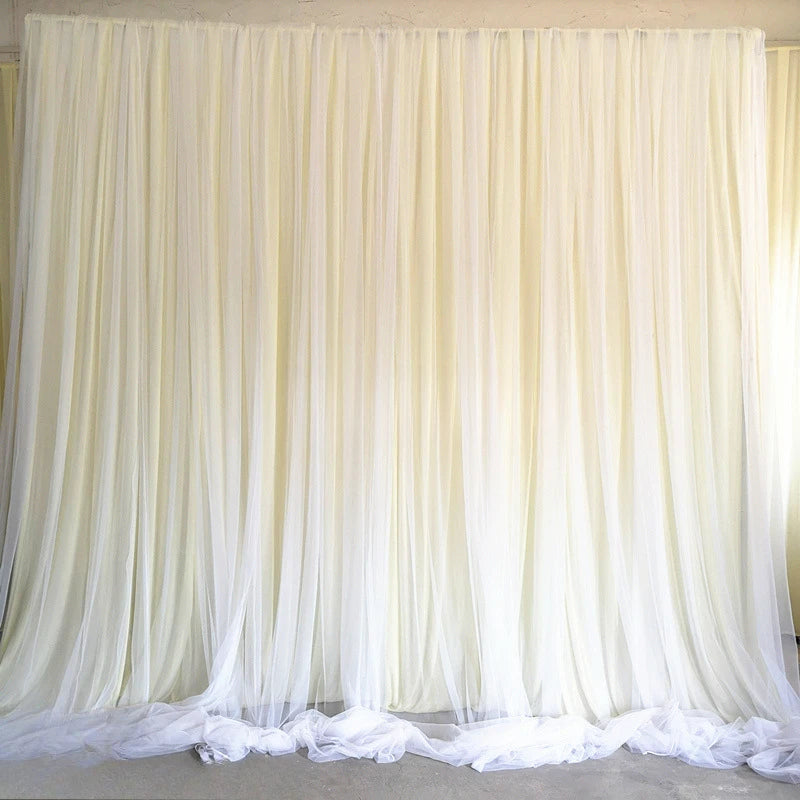 Backdrop Curtains for Parties, Sheer Backdrop Curtain Wedding Photo Backdrop Drapes for Baby Shower Photography Birthday Party