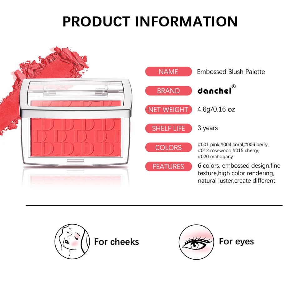 Blush Matte Natural Cheek Tint Brighten Face Pink Red Face Contouring