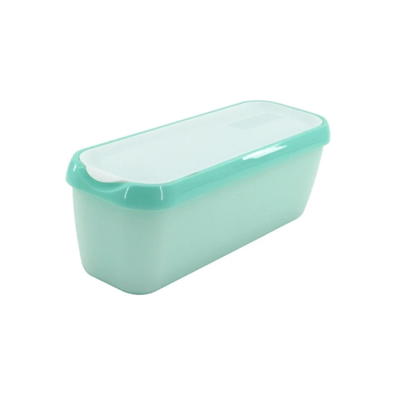 Ice Cream Storage Tub Rectangular Reusable Ice Cream Box Container Mold with Lid Kitchen Refrigerator Storage Home Ice Cream Tub