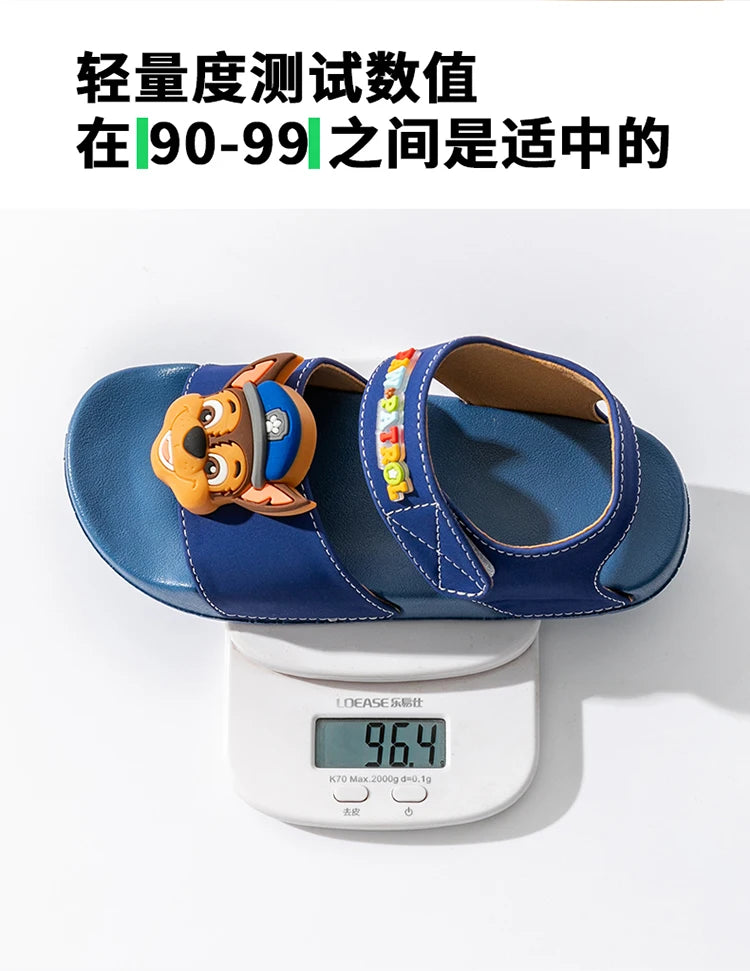 PAW PATROL genuine boys and girls sandals summer new children's beach shoes non-slip soft sole light sandals