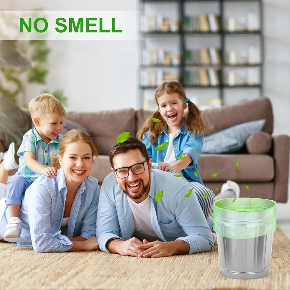 Biodegradable Small Trash Bags 4 Gallon Leak Proof Extra Strong Unscented Garbage Bags 200 Count Eco Friendly Kitchen Bathroom