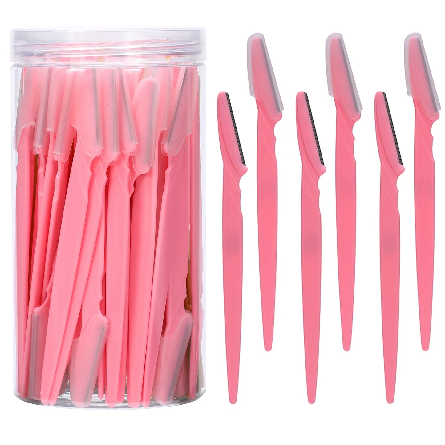 40Pcs Eyebrow Trimmer Makeup Beauty Tools Safe Eye Brow Razor Face Body Hair Removal Shaver Blades Woman Eyebrows Shaping Knife