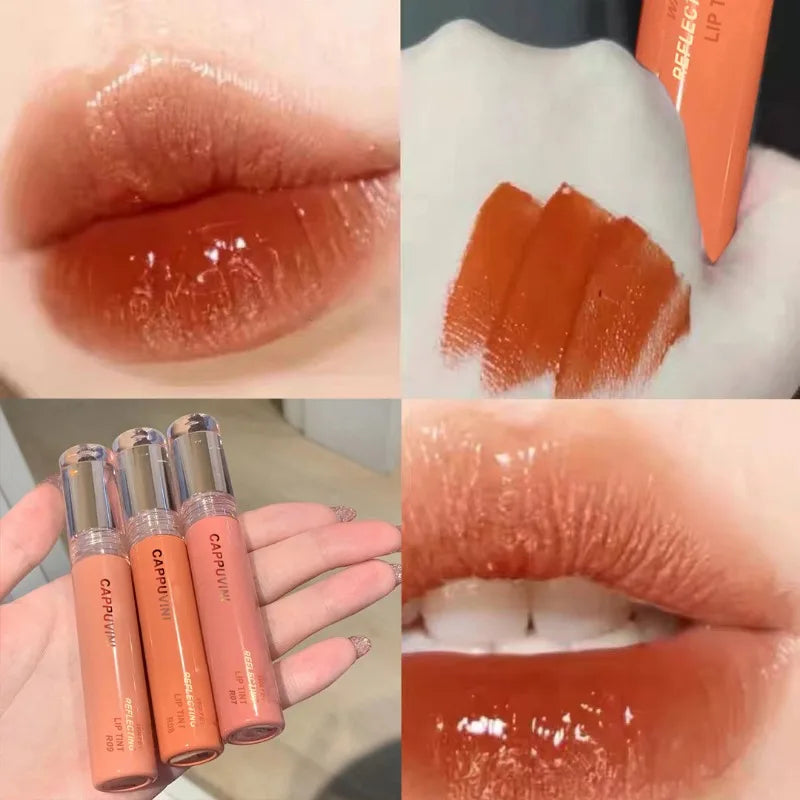 Soft Candy Jelly Mirror Lip Glaze Water Gloss Juice Lip Gloss Long Lasting Moisturizer Water Light Lipstick Waterproof Cosmetics
