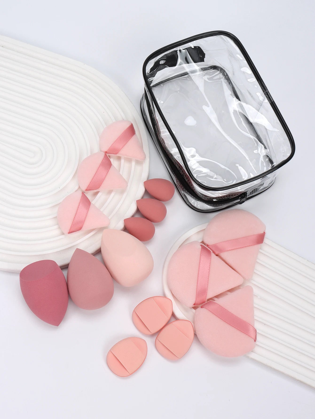 Mountain Raspberry 15-16-19-20 Pieces Set, Multi-Functional Makeup Tool, Which Becomes Larger When Exposed to Water, Dry and Wet