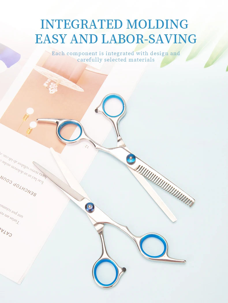 3 Styles Barber Scissors Hairdressing Tool for Cutting Hair Stainless Steel Barbershop Accessories Home Salon Haircut Tools